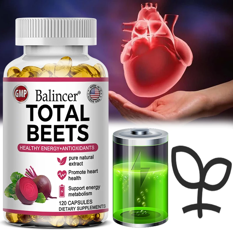 

Beetroot Capsules Beetroot Powder Supports Heart, Athletic Performance, Digestion, Immunity