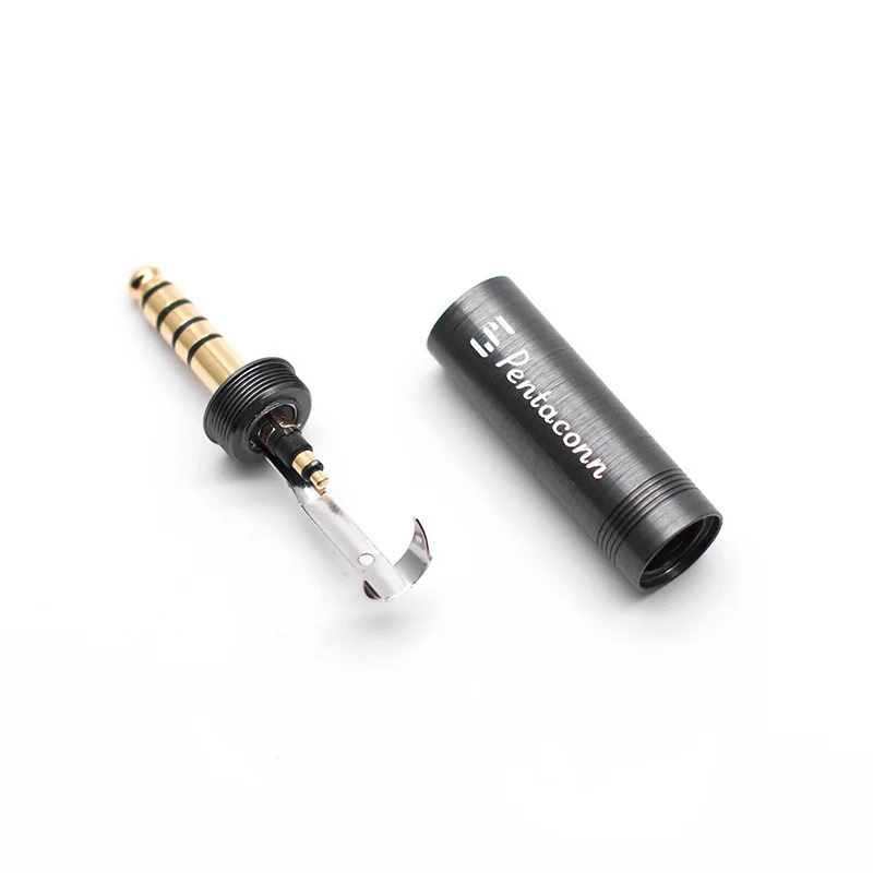 Pentaconn 4.4 Balanced Headphone Plug DIY Black Brick/Gold Brick