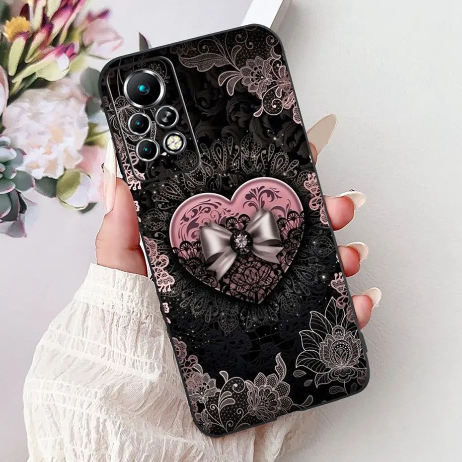 Sleek Black Silicone Soft Back Phone Case - New Design