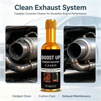 Additivo detergente catalitico per motore auto da 120 ml, detergente per carbonio motore, per la rimozione del carbonio dalle tubazioni dell'auto, ripristina i convertitori, pulisce i filtri
