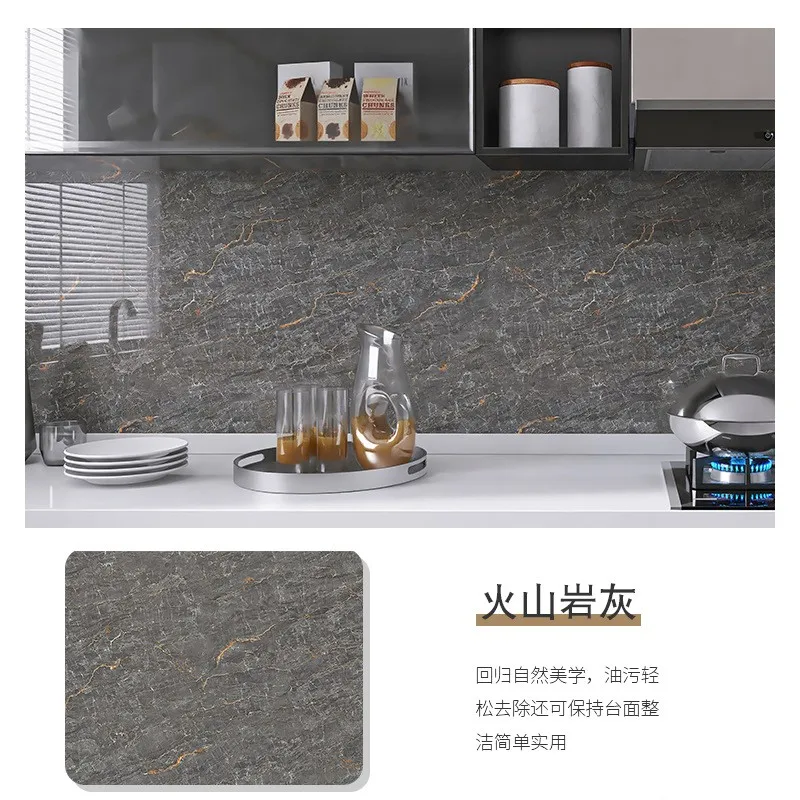 Carta Da Parati Adesiva Effetto Marmo Blu Scuro - 45cm X 3m, Rimovibile Per Cucina E Mobili