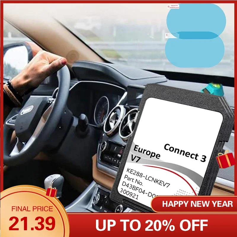 16Gb Connect3 V7 Sat Nav Gps Map Version Sd Card Gps Per Nissan Europe Car
