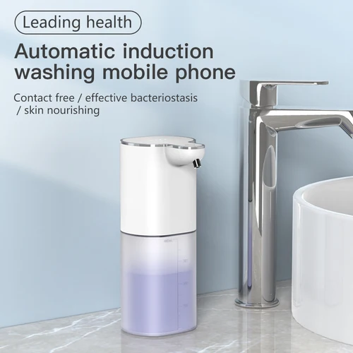 Xiaomi-자동 거품 비누 디스펜서, 400ml, 욕실 스마트 세척 핸드 머신, USB 충전, 2 인 1 데스크탑 및 벽걸이 4