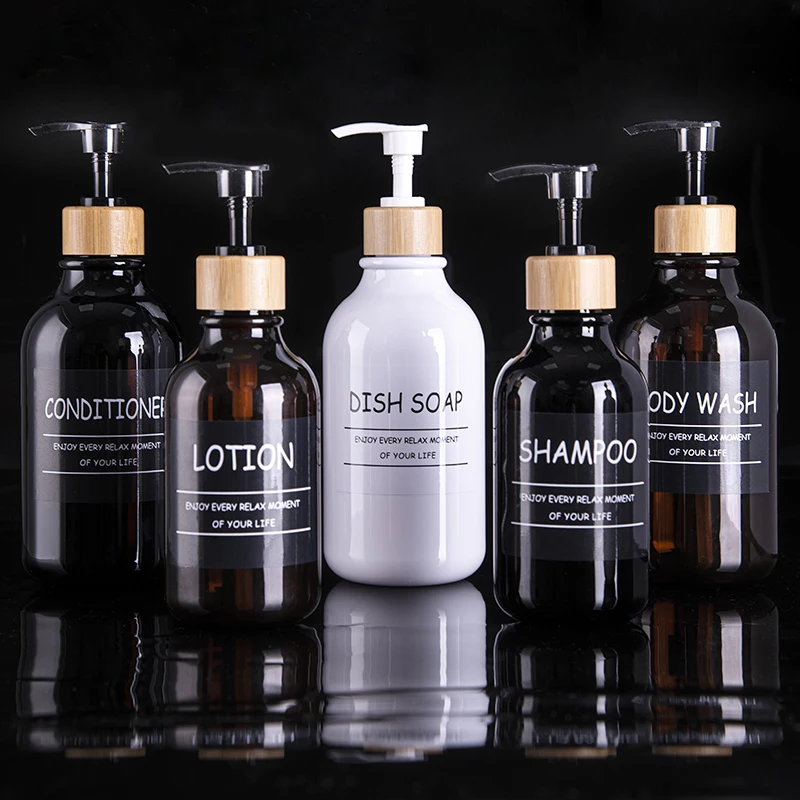 300/500ML Soap Dispenser Bottle Large Capacity Shower Gel Shampoo Bottles Portable Travel Distribution Bottle Press Bottle 2