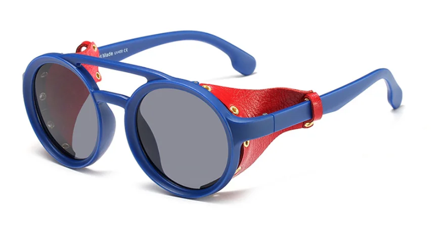 45746 Steam Punk Round Retro Goggles Sunglasses Men Women Shades UV400 Vintage Glasses