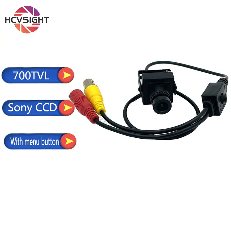 

700TVL 25*25MM Miniature Size Low Lux Mini CVBS Camera Anolog CCTV Security With Menu For Industry Machine Use