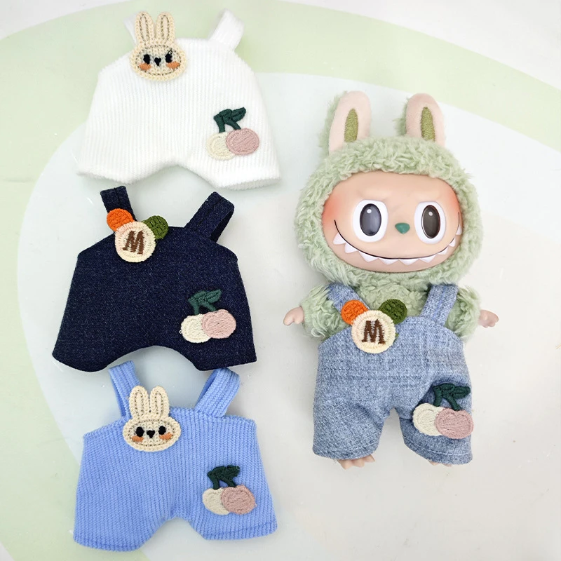 Mini Plush Doll's Clothes Outfit Accessories For 17cm Labubu And 10-15cm Korean Kpop Idol Cotton Doll