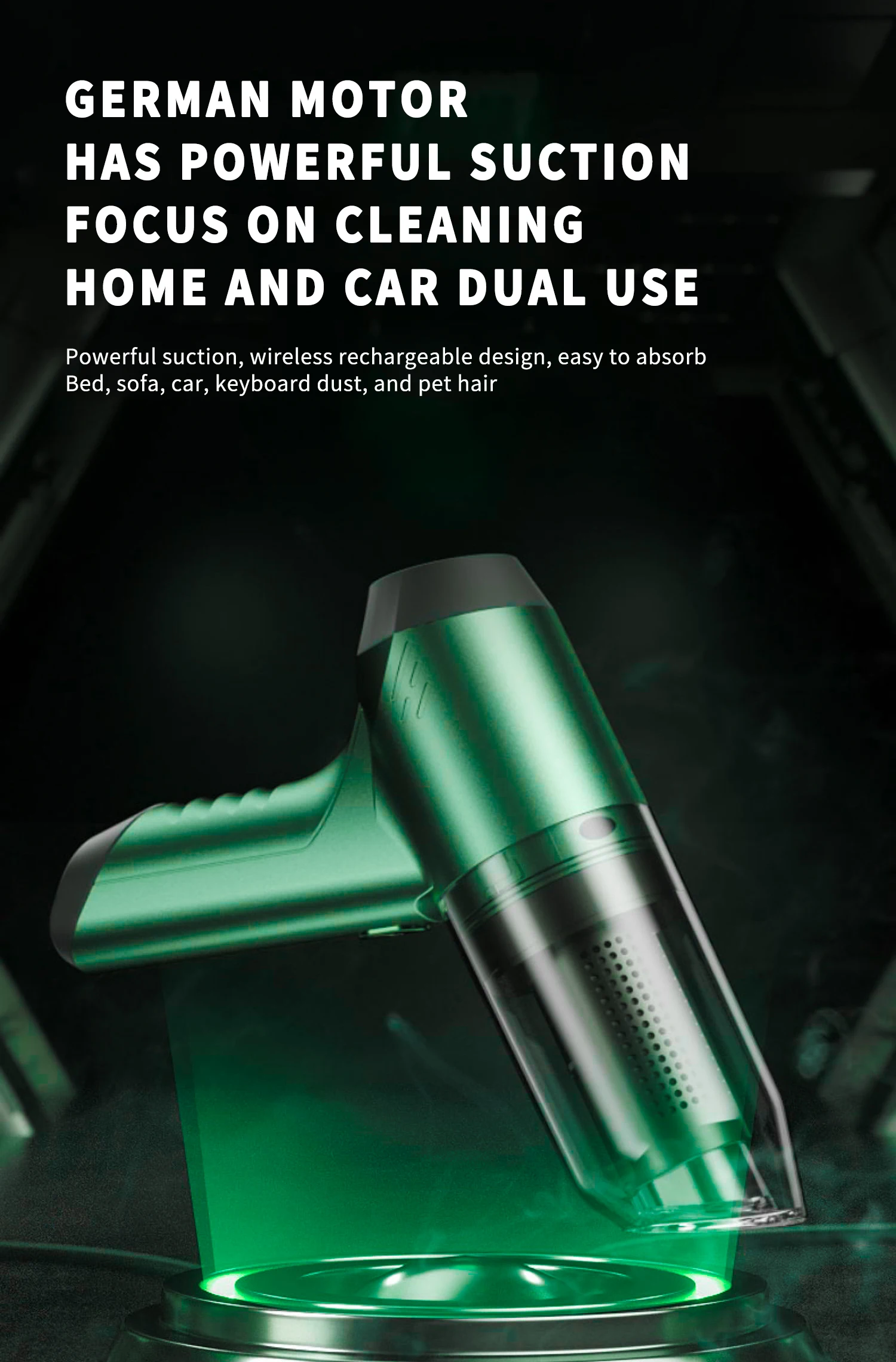 Sb419907fa8834947820c62e0cc1850f9y Portable Car Vacuum Cleaner Powerful Handheld Cleaning Machine Strong Suction Cordless Vacuum Cleaner Car Electrical Appliances Mallzona