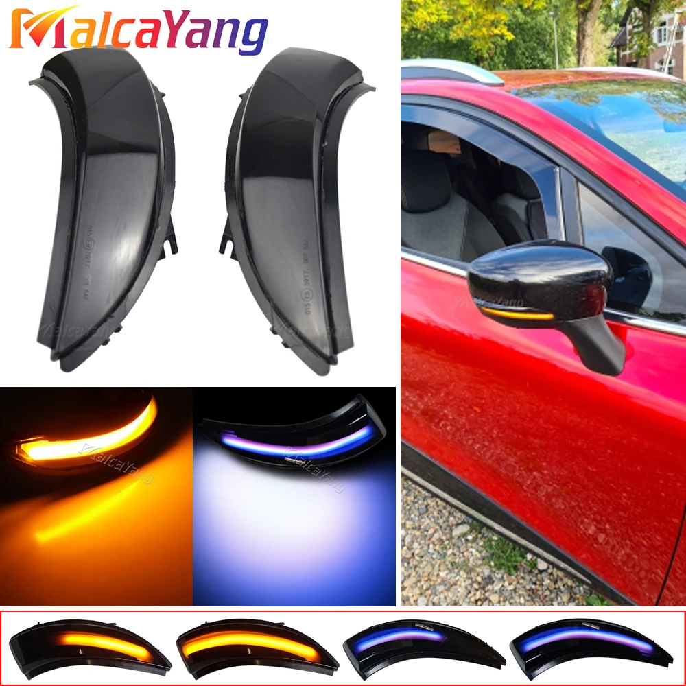 Car Accessories 2Pcs For Renault Clio IV MK4 Captur J87 Dynamic LED