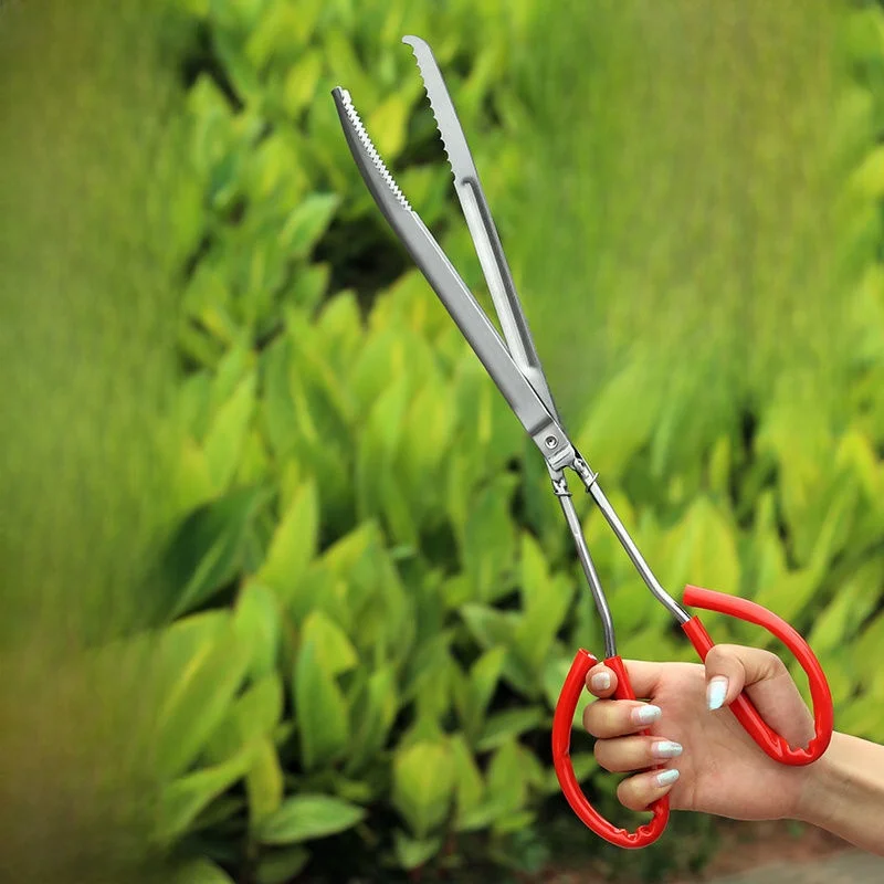 새로운 스테인레스 스틸 마그네틱 프리 피쉬 클램프 바다 탐험 도구 진흙물고기 게 바닷가재 클램프 야외 캠핑 낚시 장비