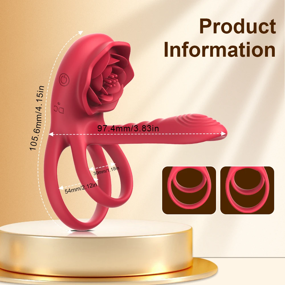 Potente anillo para pene, vibrador, estimulación del clítoris, retardante de eyaculación, Control remoto 2 Potente anillo para pene, vibrador, estimulación del clítoris, retardante de eyaculación, Control remoto 2