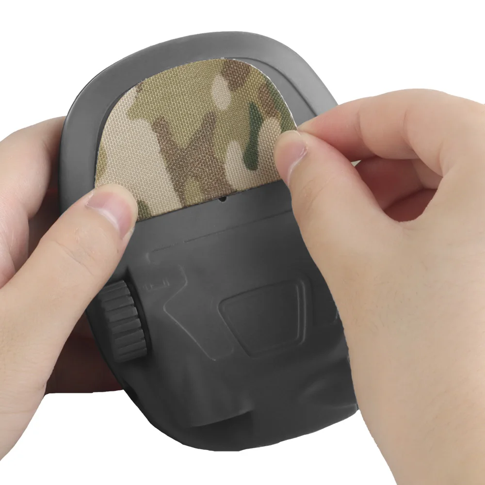 Camo Tactical Headset Sticker - Camouflage Earmuff Protection for Hunting, Shooting, and Airsoft