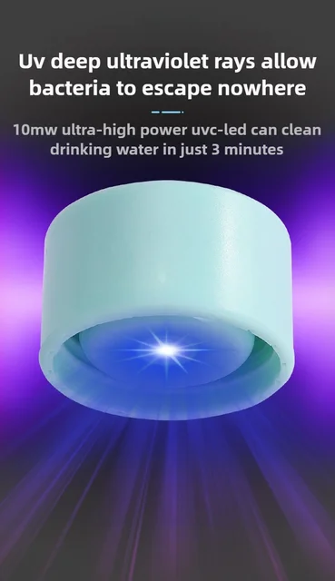 Popular UV Sterilizing Water Bottle - Smart UV Disinfection 304 Stainless Steel Insulated Sports Flask 4