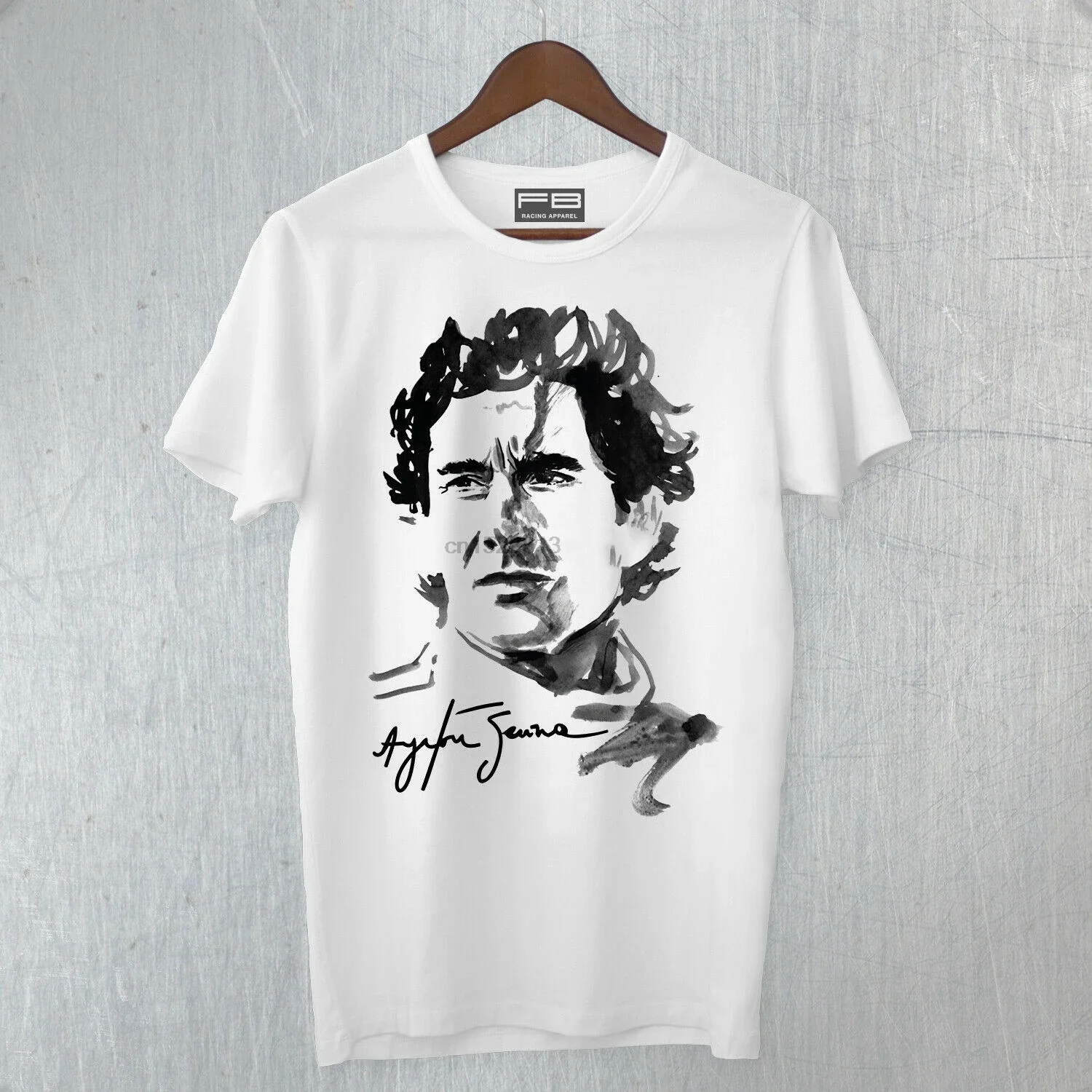 T-Shirt Ayrton Senna Casco Formula Brasil Legend Driver Pilot Fashion
