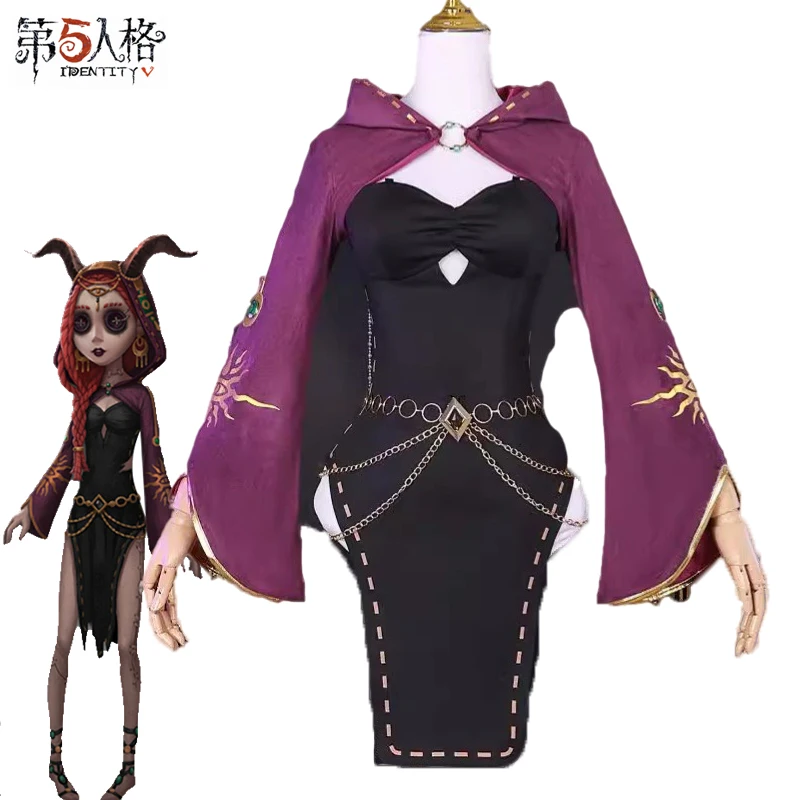 

Женский костюм для косплея, красный парик для девочек