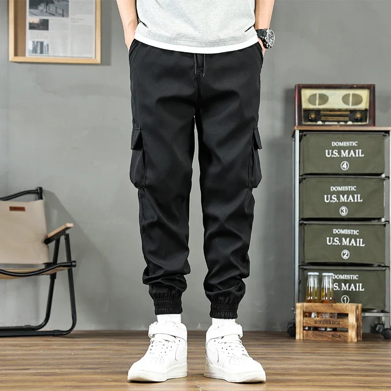Spring and summer loose casual pants men's fashion loose leggings Korean version of the trend of casual pants men's fashion