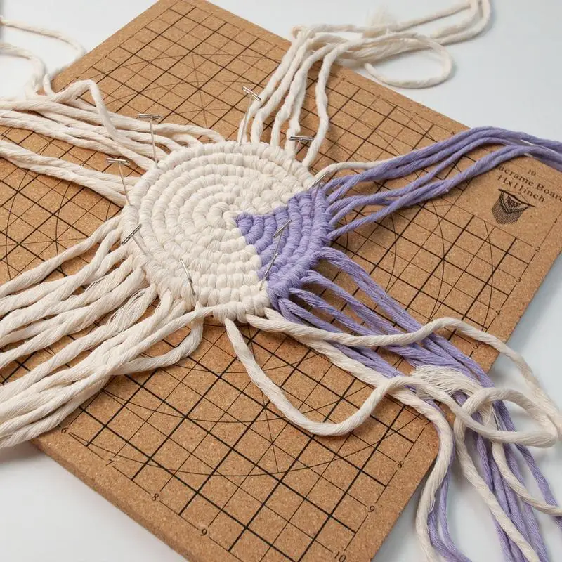 Macrame Cork Board Available in 3 Sizes Perfect for All Types of Fibre Art  Projects. Keychains, Coasters, and More 