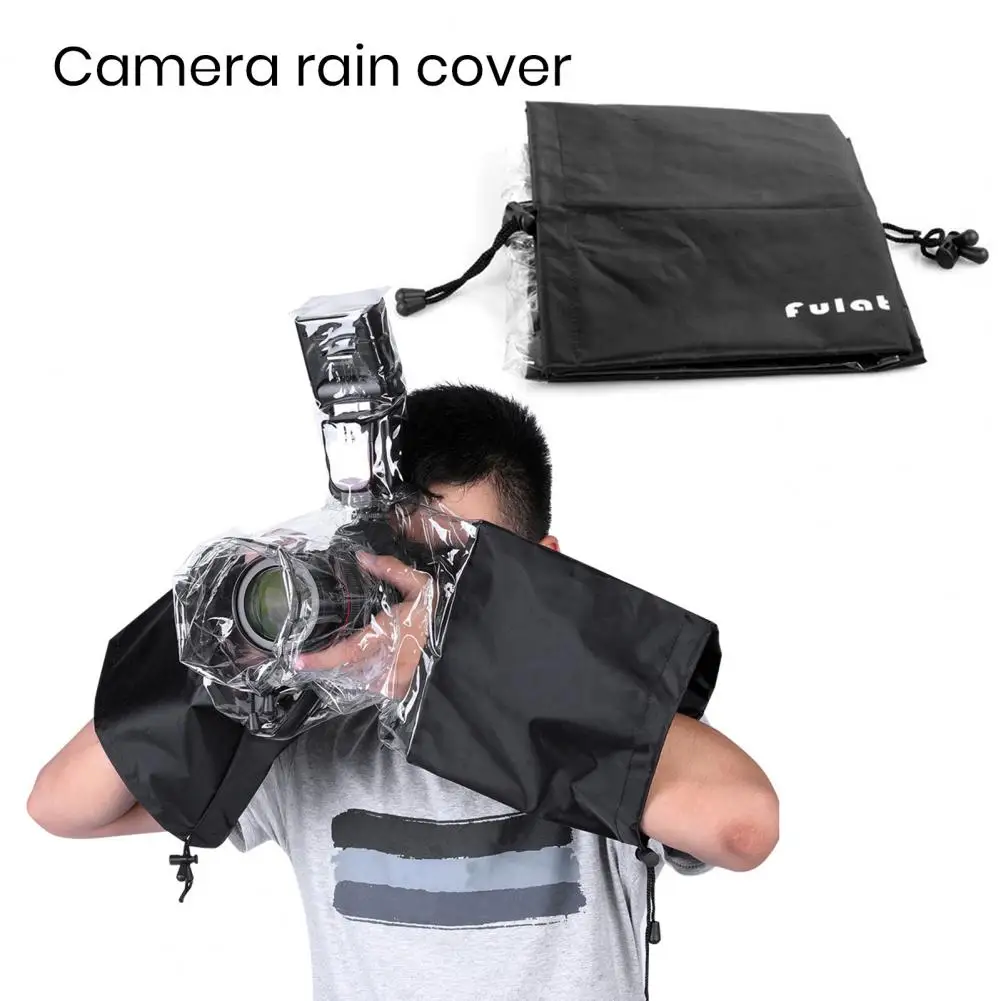 Camera Rainproof Cover Waterproof Good Sealing Universal Protective PVC Large Raincoat Dust-Proof Camera Rain Cover