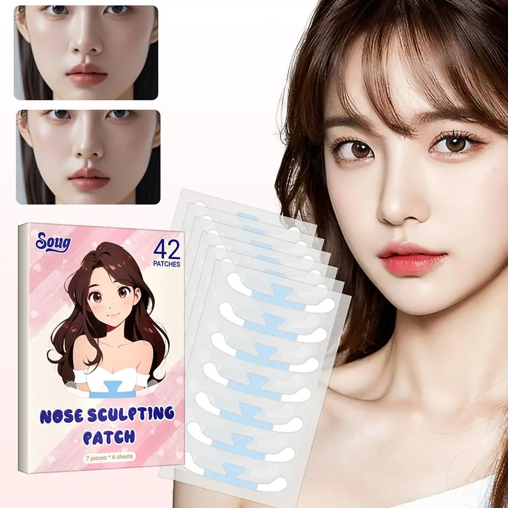 Shrinking Nose Wing Stickers Nose Shrink Patchs Cosplay Make Care Tools Up Special Narrow Strips Small Cosmetic Face nose shaper snoring nasal strip kit