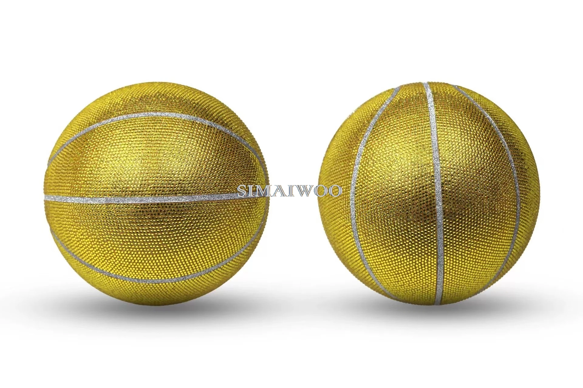 Strass Stickerei funkelnden Basketball exquisite Ornamente Basketballs piel Souvenir Preis anpassbare Wort Sportspiel Geschenk – Detail 3
