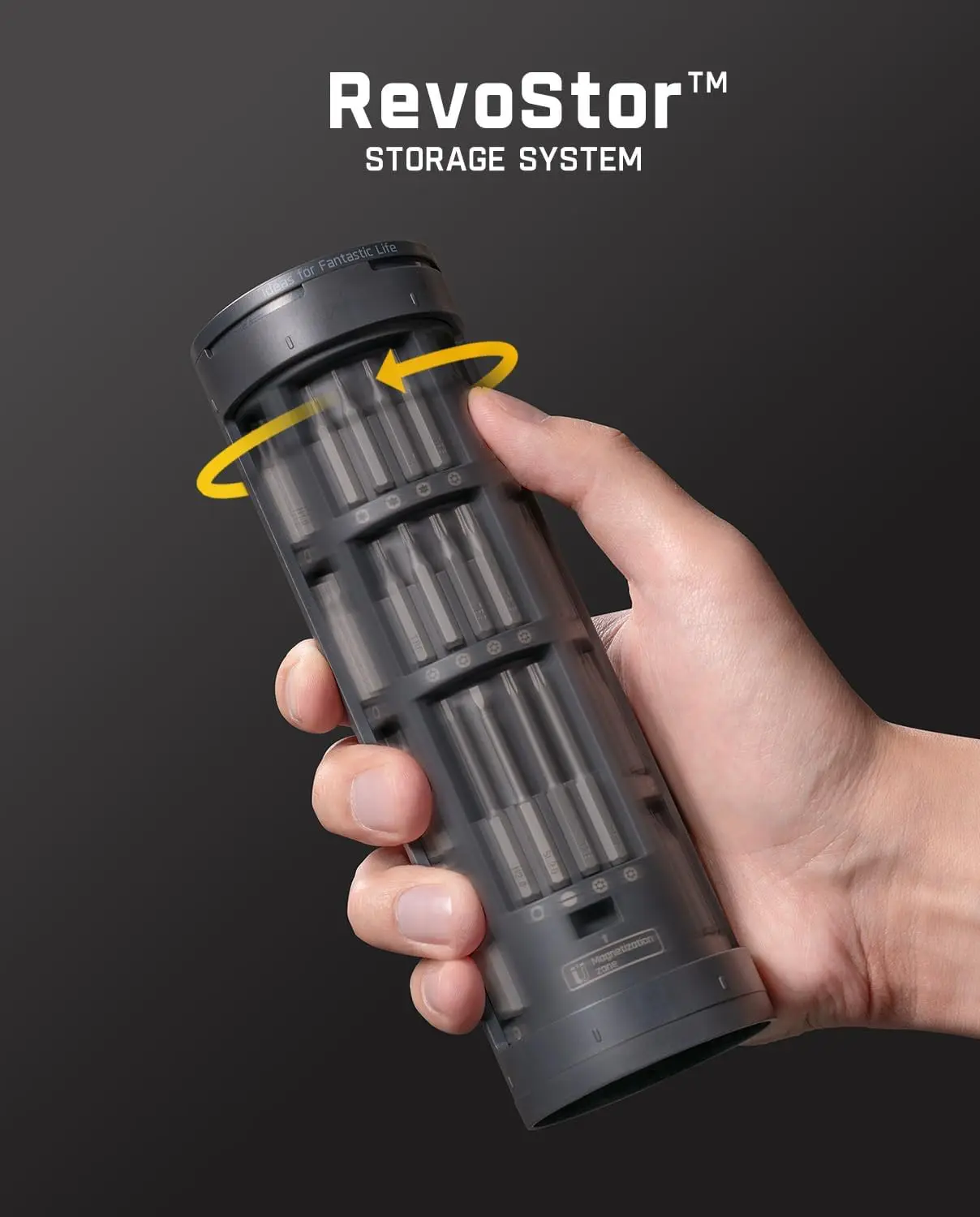 E2 Ultra Mini Electric Screwdriver, Cordless Screwdriver, Max 0.6N.m, 50 Magnetic Bits, 5/32'' Hex, Magnetic Storage, Repair