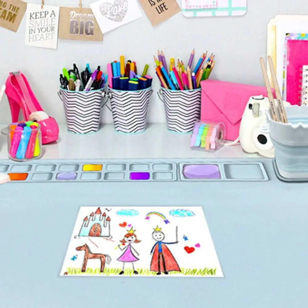 Silicone Drawing Board Multipurpose Kids Graffiti Drawing Board DIY Craft Mat For Epoxy Resin Art Painting Art Clay silicone painting pad