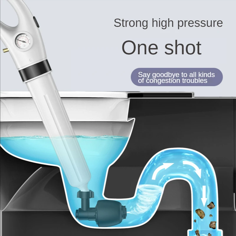 Pipe Dredge Plunger and Sinks Sewer Toilet Stainless Steel Body Household Dredger For Bathroom Products Merchandises |