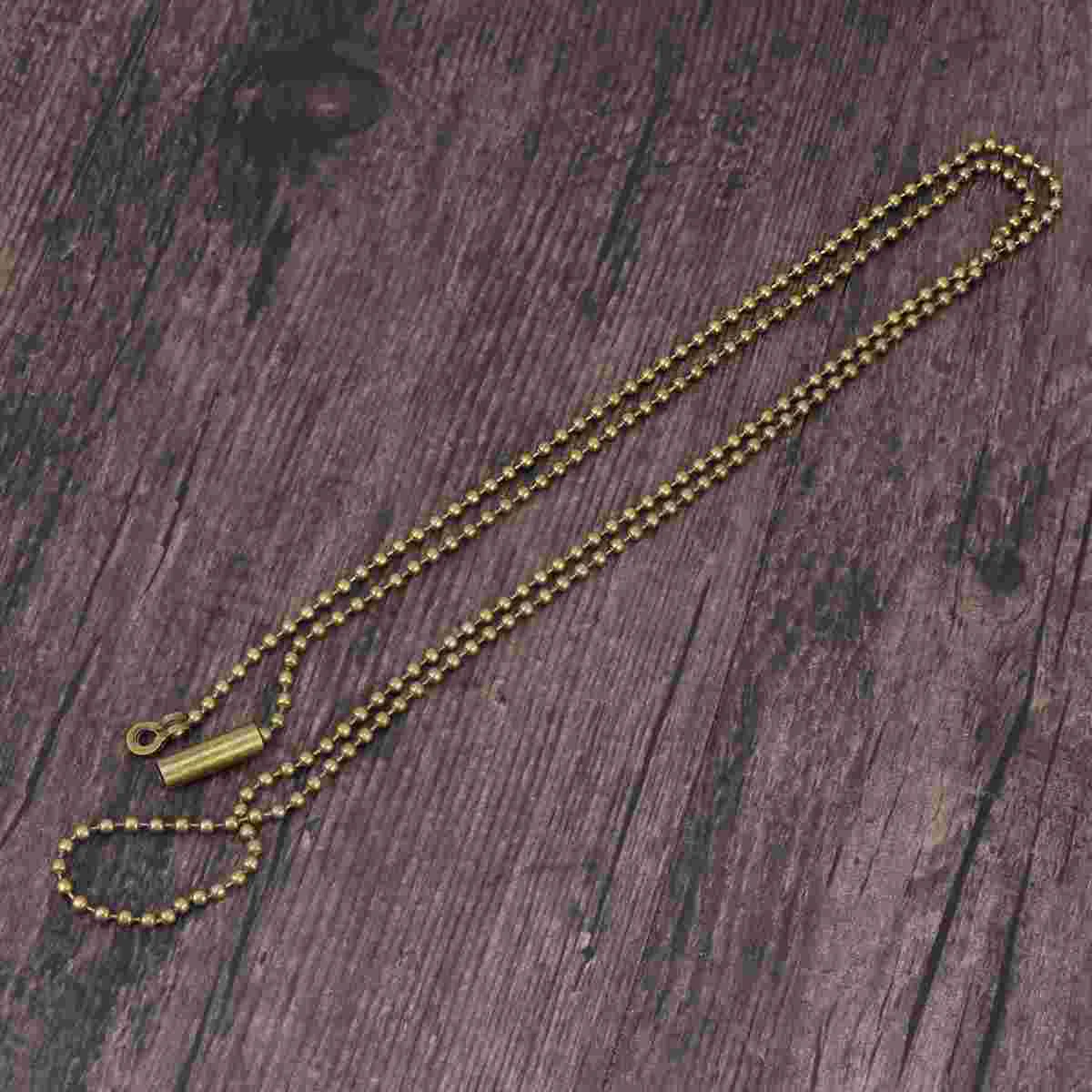 2 Pcs Ceiling Pull Chain with Connector Extender Matching Lamp Accessories Fan Cable Beaded