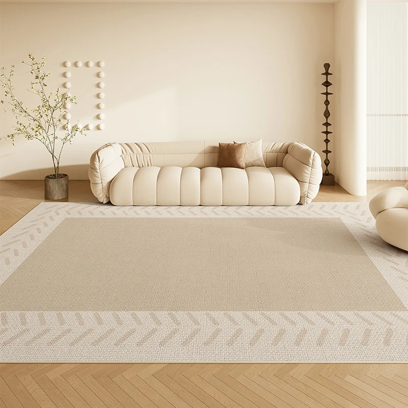 

Simple Living Room Large Area Carpet Cream Style Light Luxury Highend Sofa Non Slip Carpets 2024 New Anti Fouling Waterproof Rug