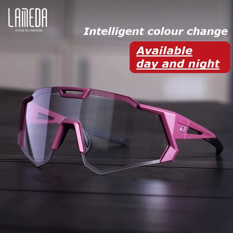 LAMEDA Color Changing Cycling Glasses Photochromic Glasses Cycling