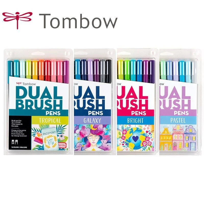 Tombow ABT Dual Brush Pen 12set, Primary Colors