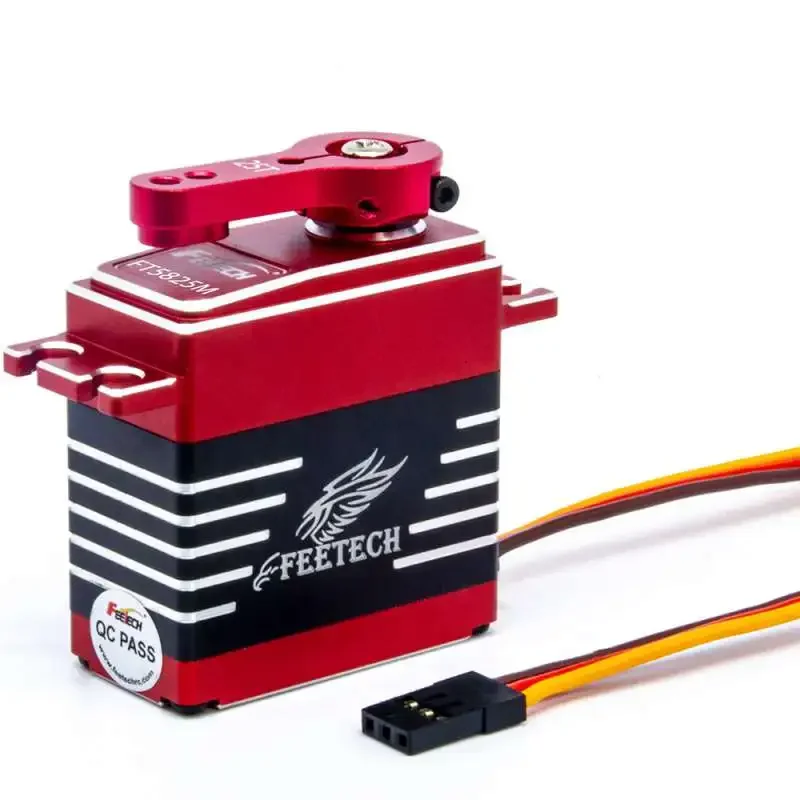 Feetech Waterproof FT5825M 25KG Digital Servo 7.4V Aluminium Case Steel Gear 180 Degree for RC Car Crawler Buggy Helicopter