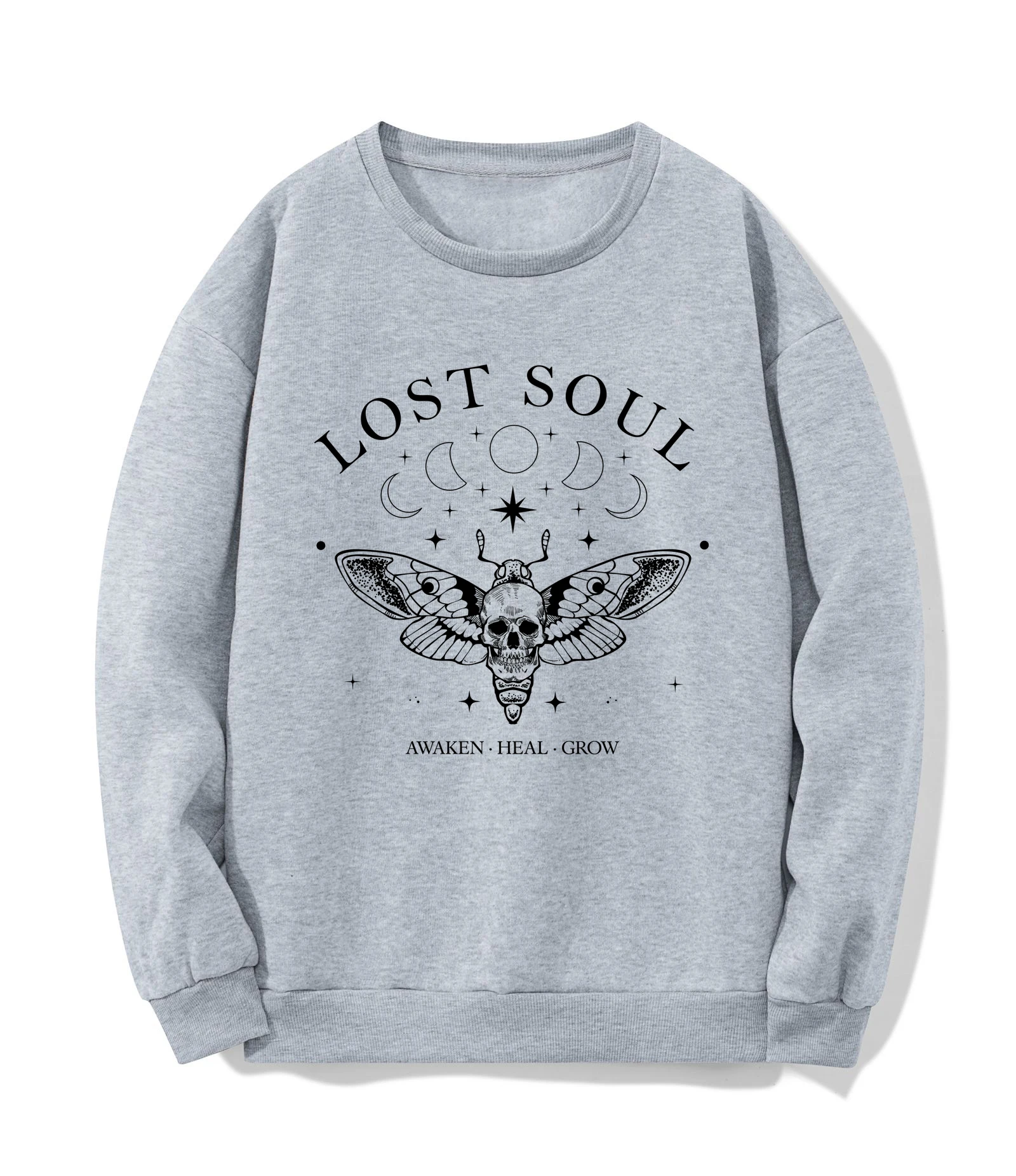 Lost Soul Sweatshirt Women Loose Long Sleeve Shirts Letter Graphic Printing Autumn Oversize Hoodies Pullover Streetwear Harajuku