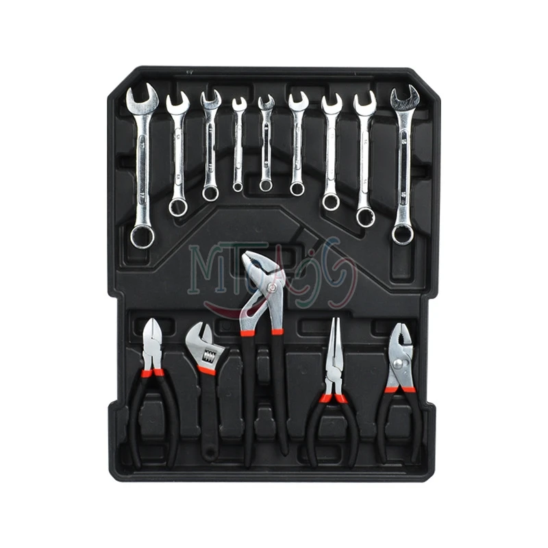 Professional 499pcs Car Repair Tool Kit Automobile Toolbox Combination Complete Multi-function Tool Set Draggable Auto Toolbox