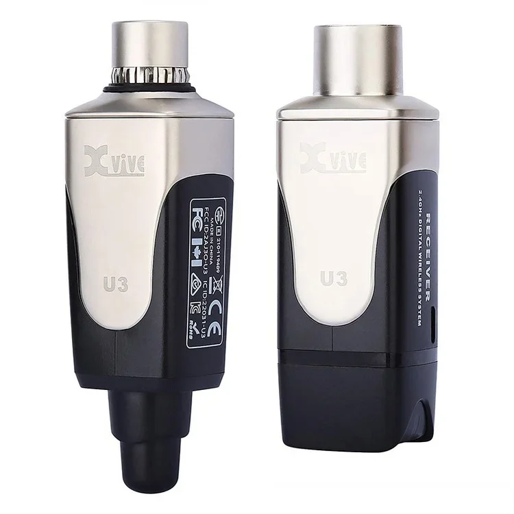 

High Quality Upgraded Xvive U3 Plug-on Microphone Wireless Audio System For XLR Dynamic Microphone Audio Mixer PA System