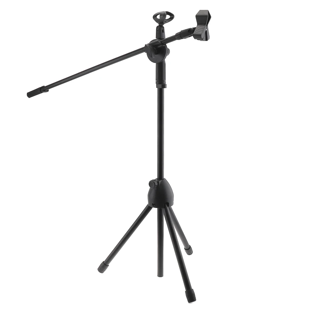 Professional Microphone Holder Swing Boom Floor Metal Stand Mic Stand Adjustable Stage Tripod Microphone Accessories