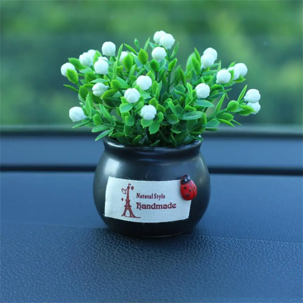 

Имитация автомобиля, керамические горшечные украшения, универсальные прочные Креативные аксессуары для интерьера автомобиля, украшение для растений в горшке