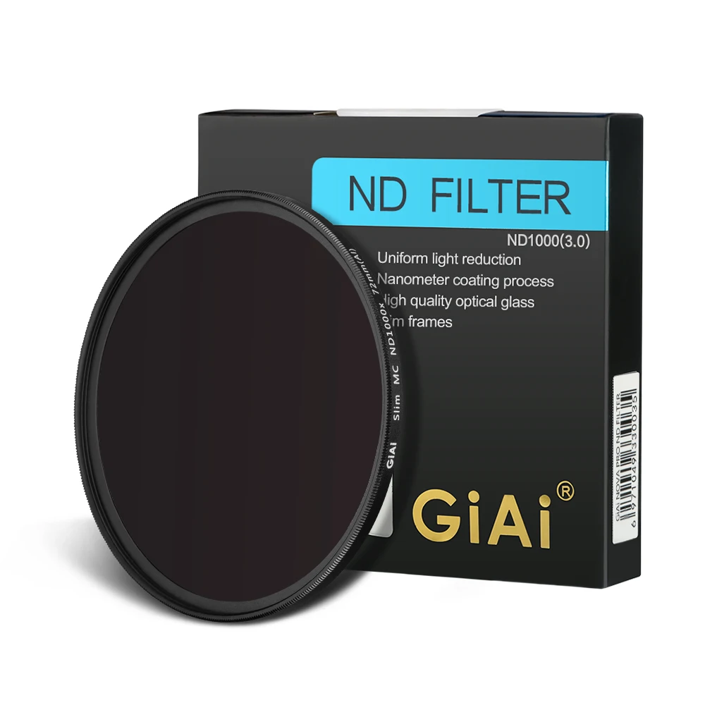 Haida PROII ND1000 Graufilter 58 Mm – ND 3.0, Mehrfach Beschichtet, Für Langzeitbelichtungen, Inkl. Etui