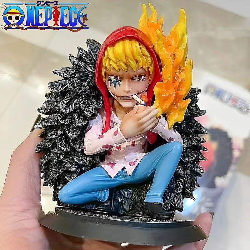 12cm Anime One Piece Cool Corazon Figure Q Version Of Gk Qibuhai