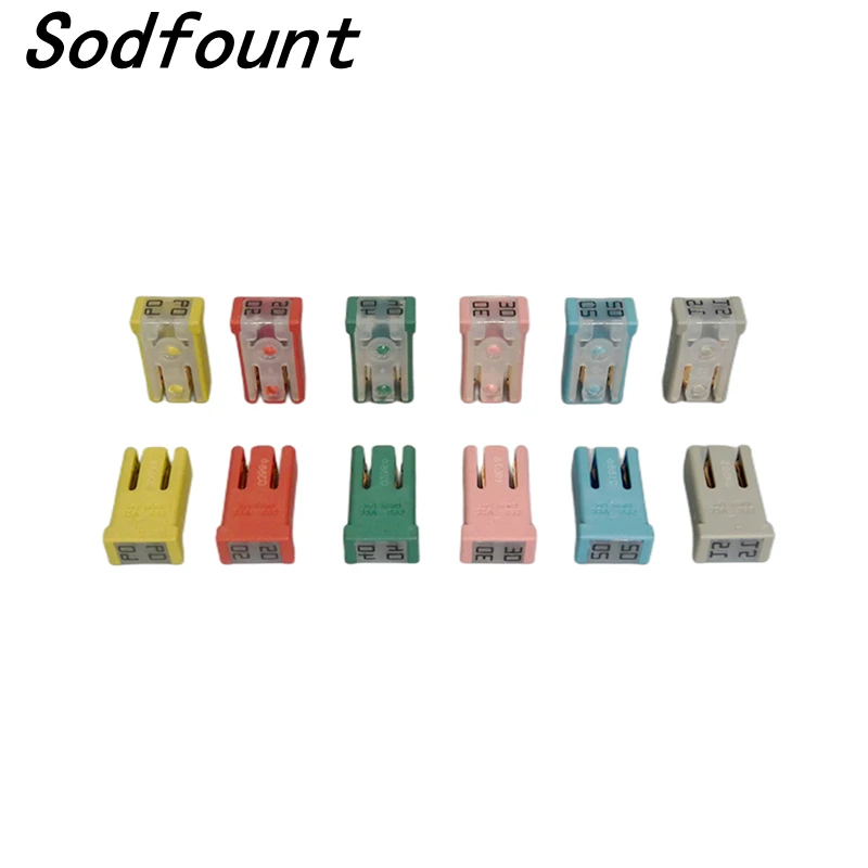 

1pcs 695 Series Fuse Car Fuse 15A 20A 25A 30A 40A 50A 60A Rectangle Small type Auto Cartridge Fuse Slotted Plug Car Fuse