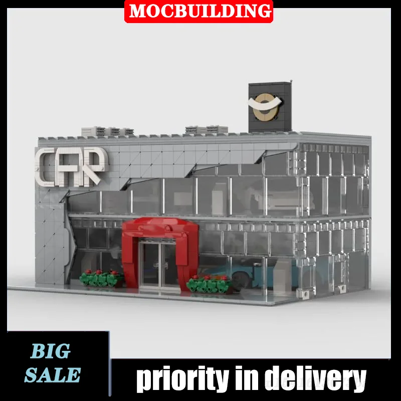 

Город МОС модульная модель автомобиля, строительный блок, витрина, шкаф, магазин автомобилей, коллекционная игрушка, подарок