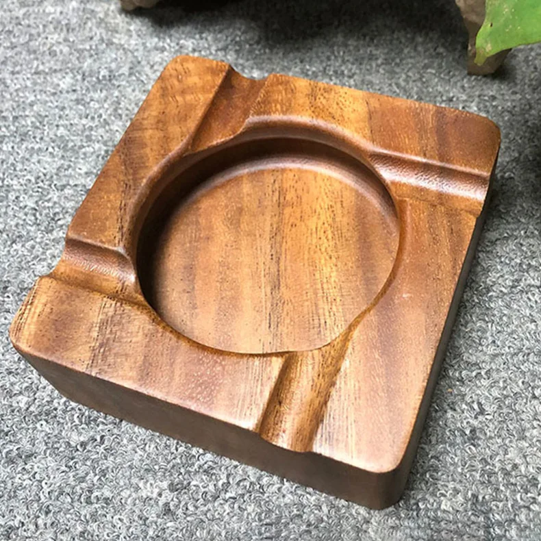 

Walnut cigar ashtray household ashtray