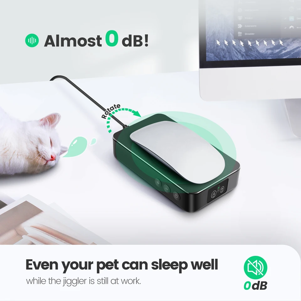 STARSIKI Mouse Mover Non Rilevabile Con Timer Regolabile E Motore Silenzioso - 4