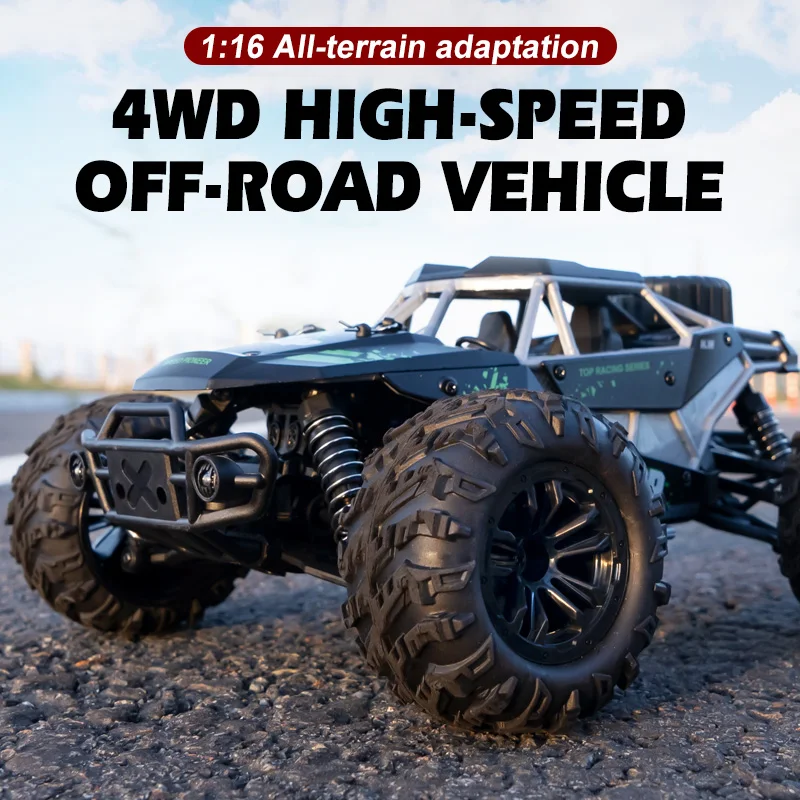 

2.4g Rc 1:16 Remote Control High-speed Vehicle Off-road Vehicle Four-wheel Drive Climbing Car Boy Toy Remote Control Car Gift