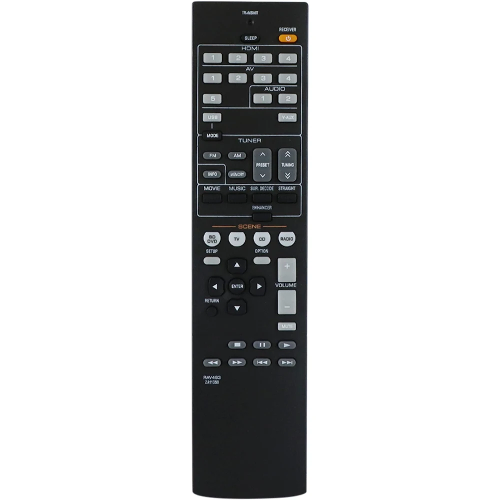 Telecomando Universale TCNOUMT RAV463 ZA11350 Per Yamaha RX-V375, RXV375, HTR-3065 E Altri