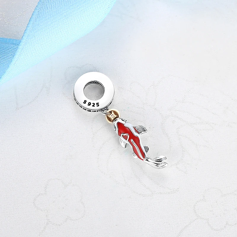 925 Sterling Silver Charm Bead Fortune Cat Chinese New Year Pendant Charms Japanese Girl Fit Pan Brand Bracelets Women Jewelry 5