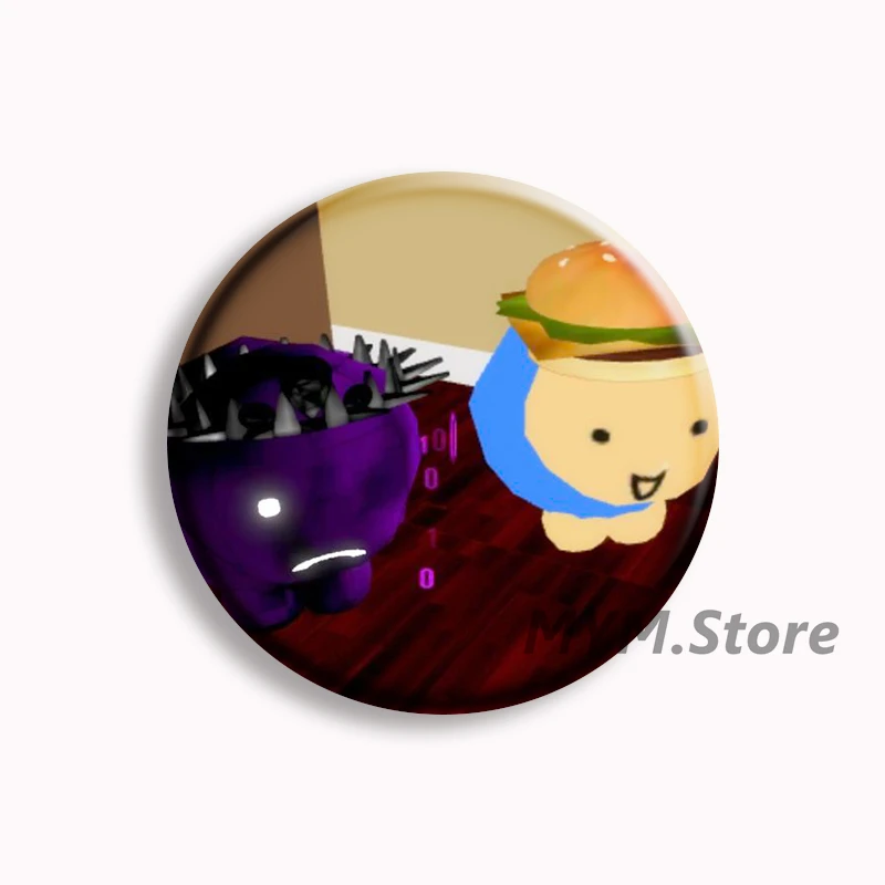 Noli and 007n7 Fanart Anime Soft Button Pin Game Character Fan Art