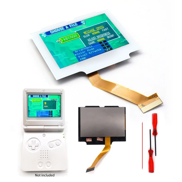 2023 New GBA SP Replacements IPS Drop in Laminated LCD Mod Kits Screen for Nintendo  Gameboy Advance SP - AliExpress