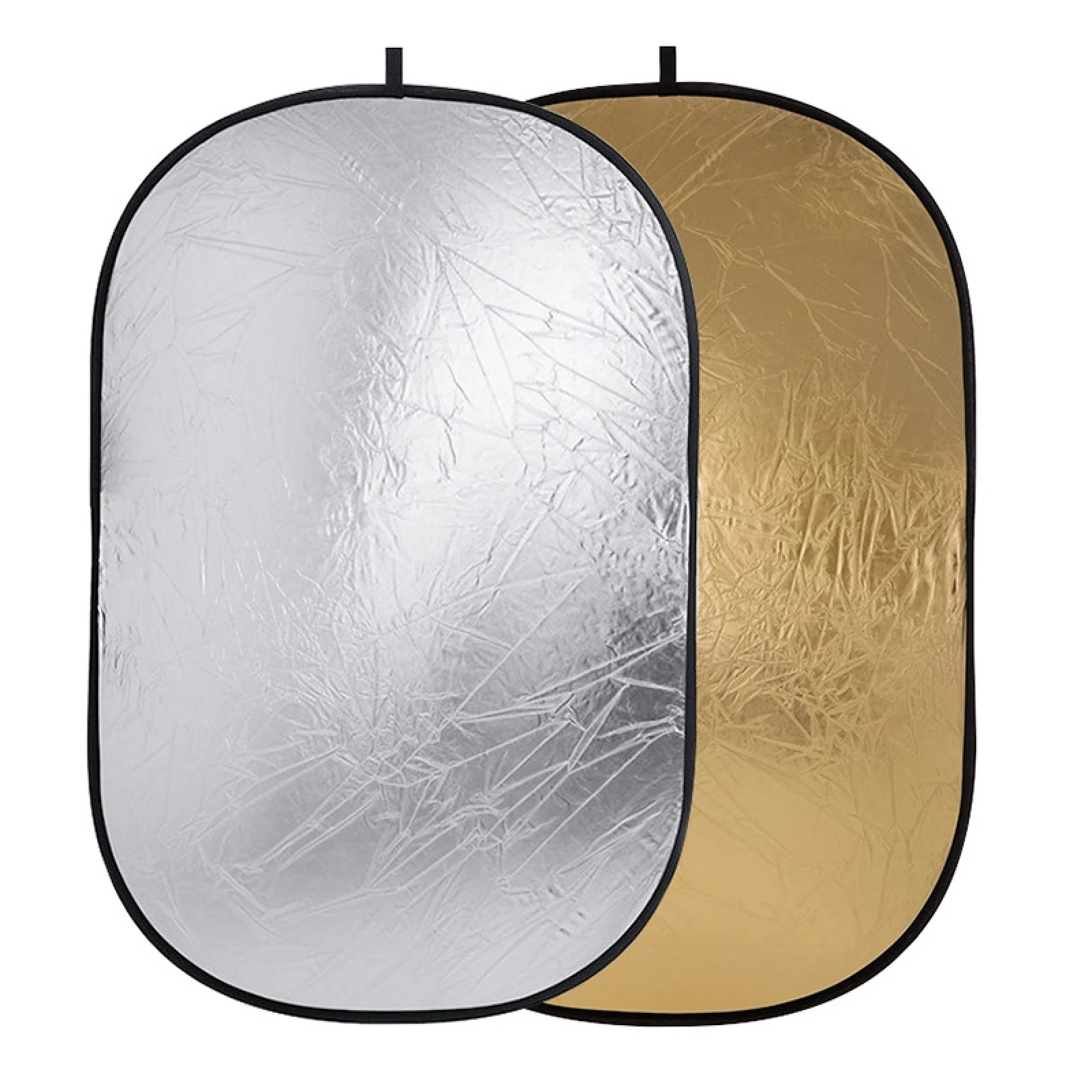 2 In 1 Gold / Silver Oval Folding Reflector Board Photography Equipment