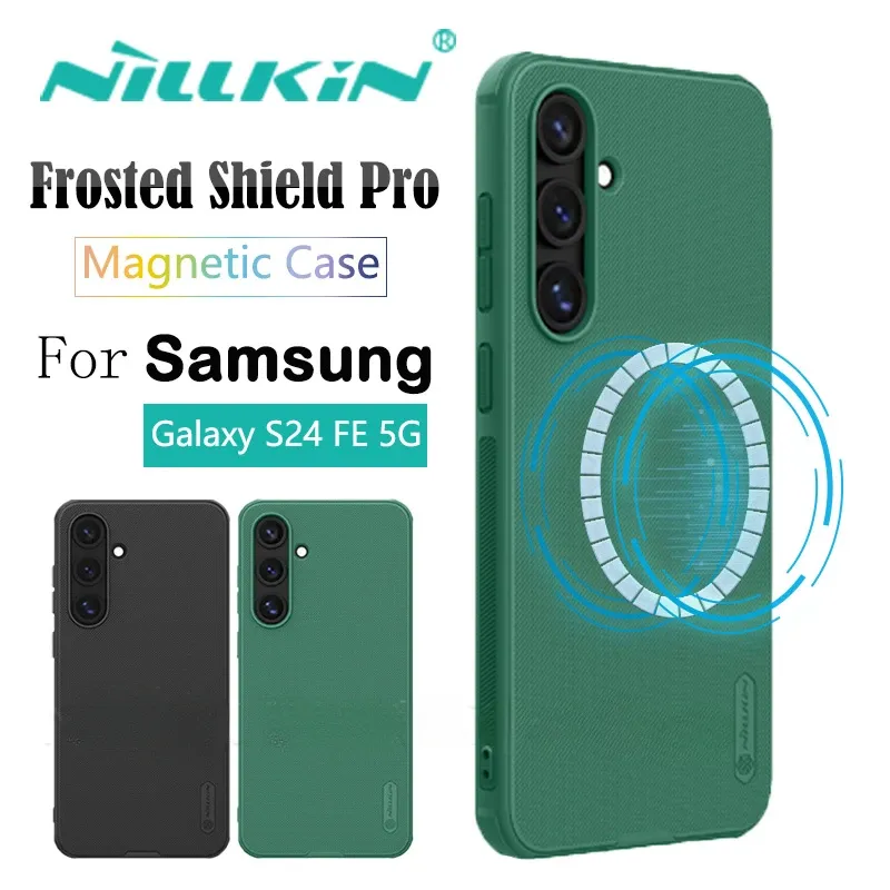 Nillkin for Samsung Galaxy S24 FE 5G MagSafe Cases Super Frosted Shield Magnetic Case Ultra-Thin Hard PC+TPU Back Matte Cover